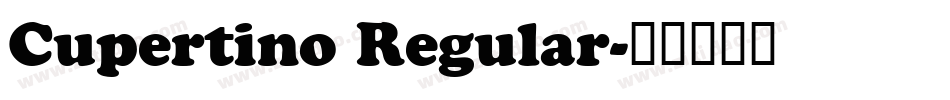 Cupertino Regular字体转换